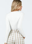 Mccarthy Sweater White Princess Polly  Cropped 