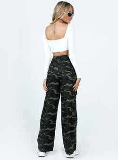 product Princess Polly High Waisted Pants  Now You See Me Pants Camouflage