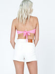 Leonie Denim Shorts White