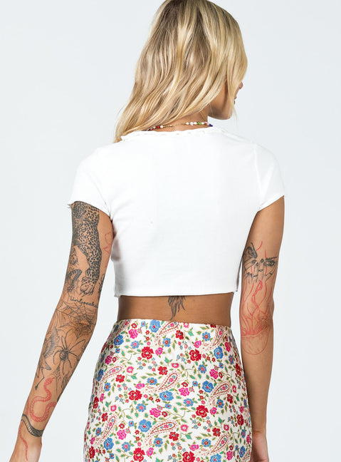 product Princess Polly Sleeveless Square Neck  Ayden Top White