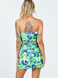 back view of model wearing Princess Polly Public Desire Mini Skirt Multi 