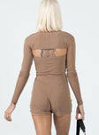 Two-piece romper & bolero set   Long sleeve bolero  Strapless romper  Elasticated bust band  Ruched detail 