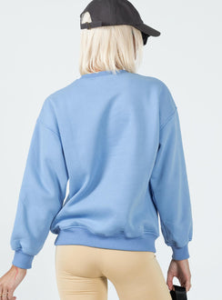 Malibu Athletics Sweatshirt Blue Princess Polly  regular 