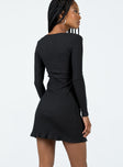 product Princess Polly High Neck  Normandy Long Sleeve Mini Dress Black