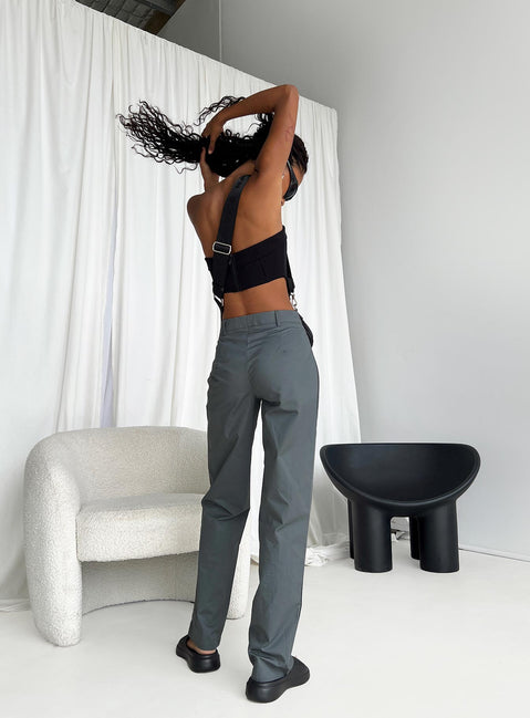 product Princess Polly High Waisted Pants  Titius Pants Slate