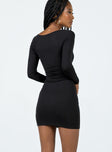 product Princess Polly Asymmetric Neckline  Lennel Mini Dress Black