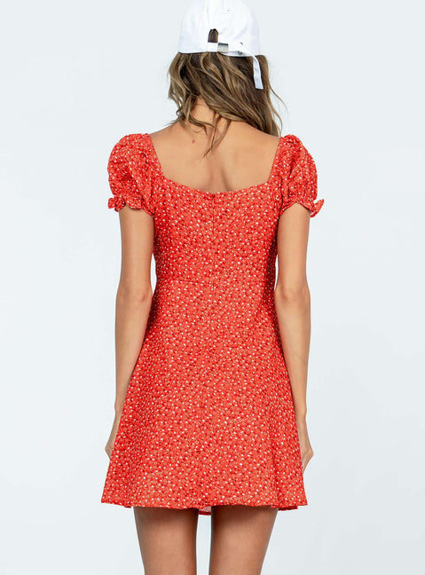 product Princess Polly Crew Neck  Baily Mini Dress Red