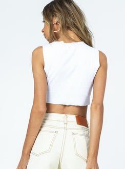 product Princess Polly Sleeveless High Neck  Claremont Top White