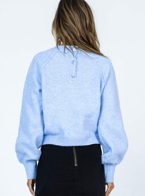 Helenna Sweater Blue Princess Polly  Cropped 