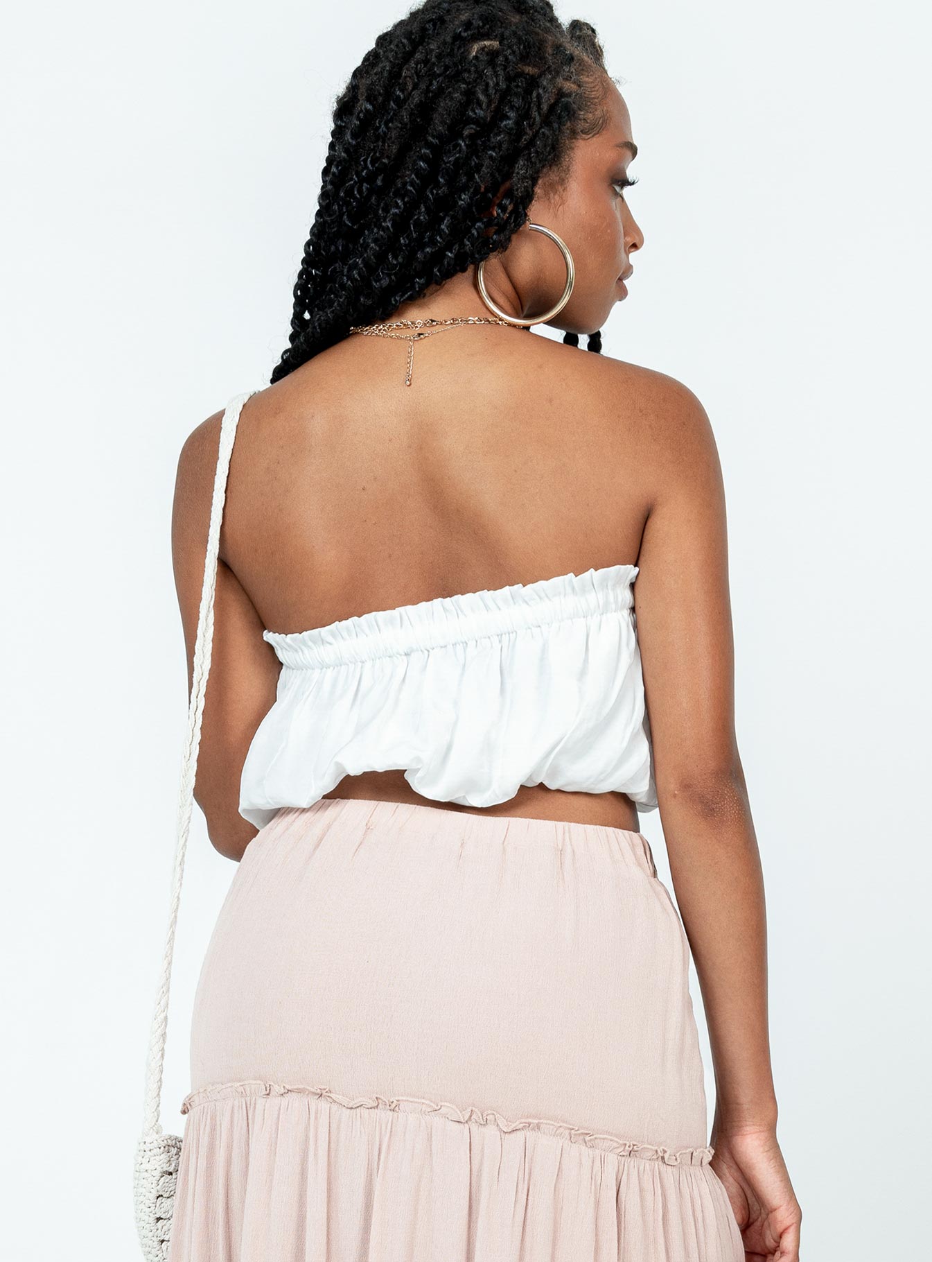 product Princess Polly Sleeveless Square Neck  Stockard Strapless Top White