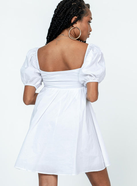 product Princess Polly Square Neck  Lillien Mini Dress White