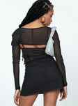 Selby Mesh Mini Skirt Black Princess Polly  Mini 