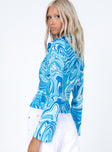 Anni Shirt Blue Swirl