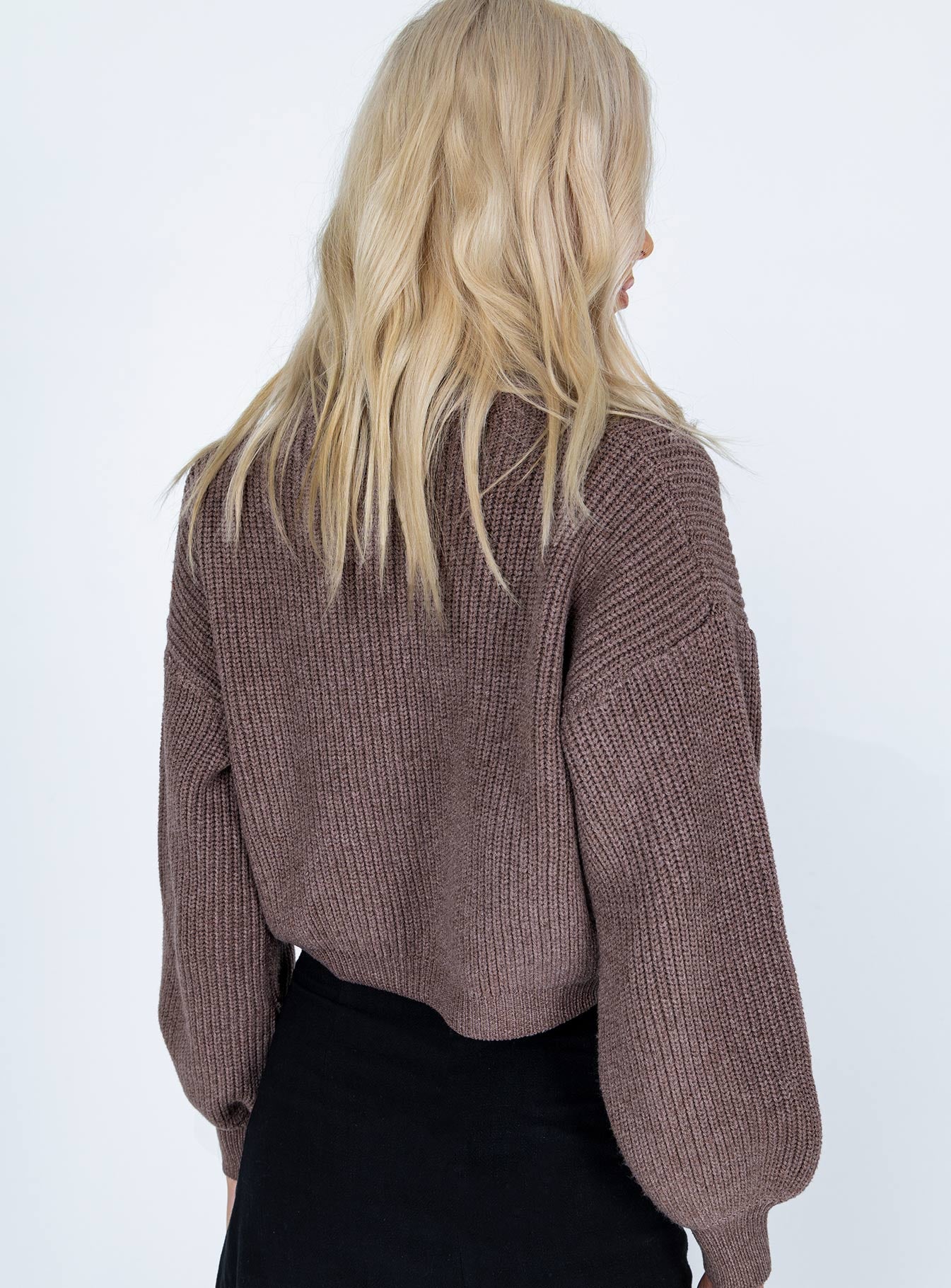 Zita Turtleneck Sweater Brown