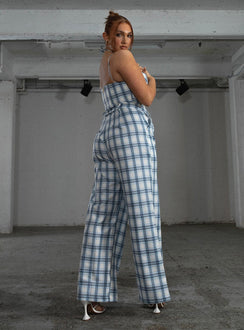 product Princess Polly High Waisted Pants  JGR & STN Cami Plaid Trouser Blue Check