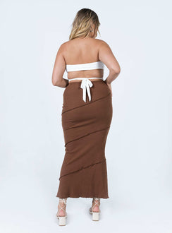 product Oscar Maxi Skirt Brown Princess Polly  Maxi 