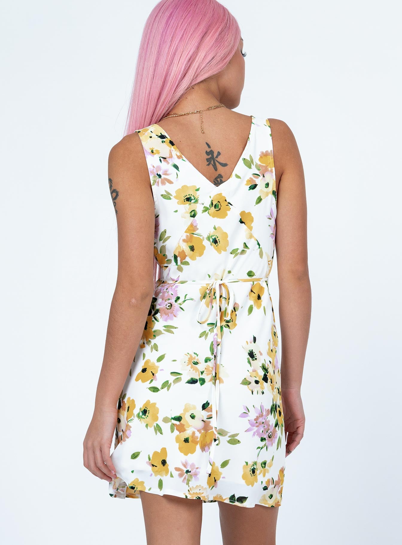 product Princess Polly Crew Neck  Nellie Mini Dress Multi Floral