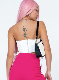 product Princess Polly Sleeveless Square Neck  Mylor Strapless Top White