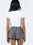 Shorts Corduroy material Elasticated waistband with drawstring Twin back pockets Relaxed fit