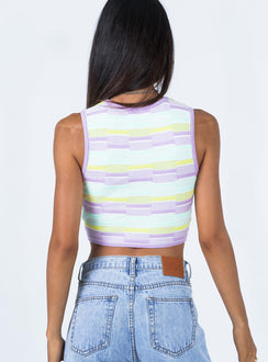 back view of model wearing Princess Polly Lorena Top Multi 