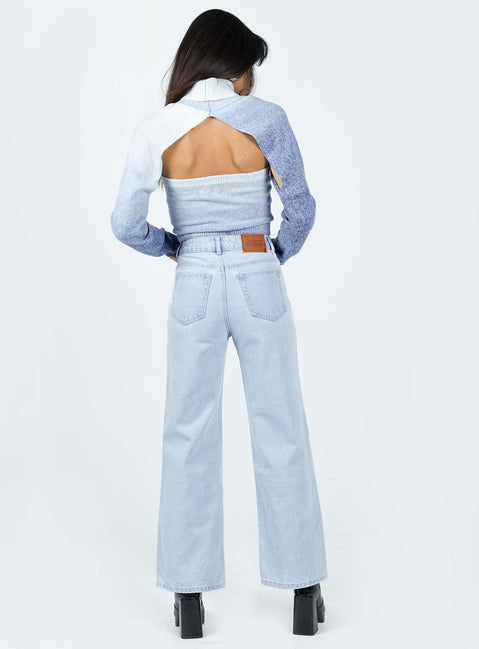 product Princess Polly High Waisted  Denver Denim Jeans Light Wash