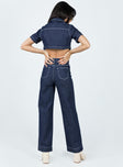 product Princess Polly High Waisted  Pioneer Straight Leg Jeans Denim