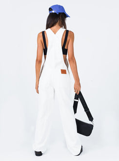 Aura Overalls White
