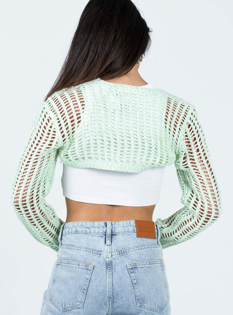 Rosanna Bolero Sage Princess Polly  Cropped 