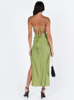 product Princess Polly High Neck  Leyana Maxi Dress Green