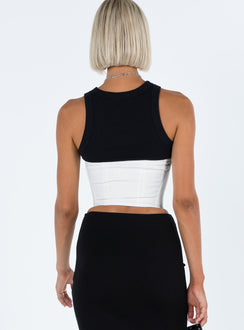 product Princess Polly Short Sleeves Crew Neck  Rosina Underbust Corset White