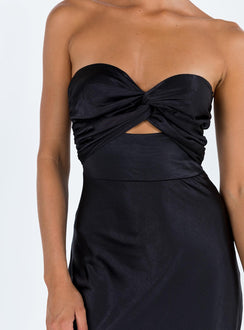 product Princess Polly Asymmetric Neckline  Ahna Maxi Dress Black