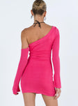 product Princess Polly Asymmetric Neckline  Nirranda One Shoulder Mini Dress Pink