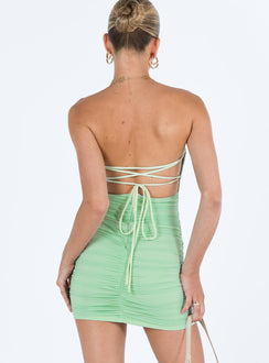 product Princess Polly Asymmetric Neckline  Undiscovered Mini Dress Sage