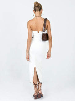 product Princess Polly Asymmetric Neckline  Maira Midi Dress White