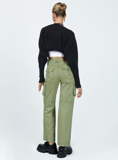 product Princess Polly High Waisted Pants  Oswell Cargo Pants Green