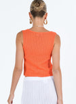 product Princess Polly Sleeveless Scoop Neck  Myall Top Orange