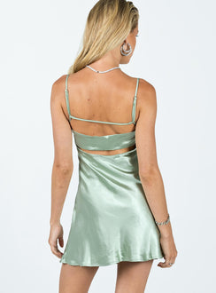 product Princess Polly Square Neck  Jazelle Mini Dress Khaki