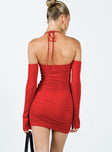 product Princess Polly Asymmetric Neckline Asymmetric Neckline  Wyona Mini Dress Red