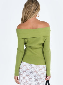 Kaiza Sweater Green Princess Polly  Cropped 