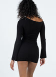 product Princess Polly High Neck  Santorini Knit Mini Dress Black