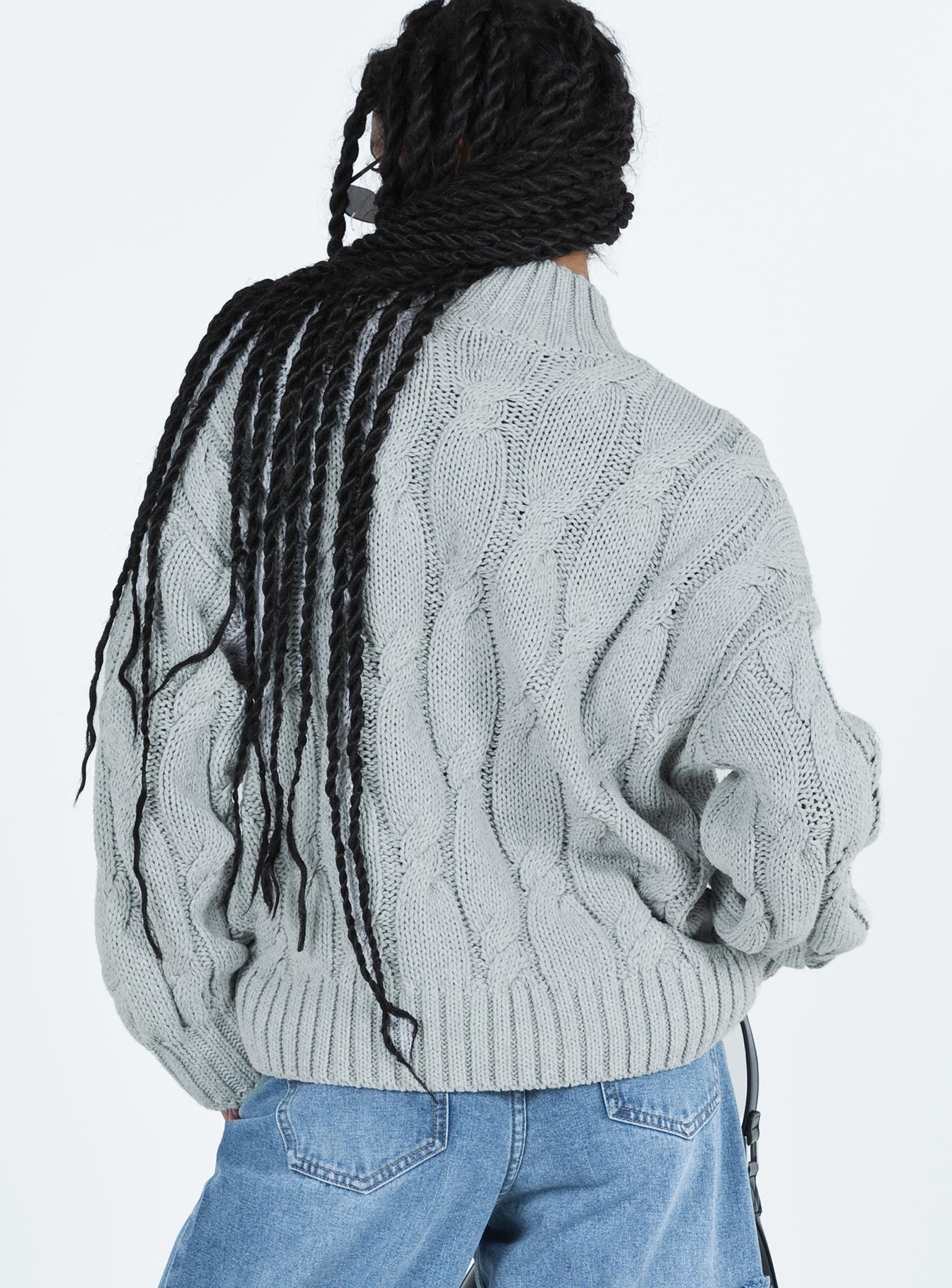 Jendi Sweater Grey Princess Polly  long 