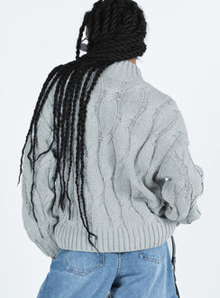 Jendi Sweater Grey Princess Polly  long 