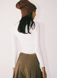 Jesica Sweater White Princess Polly  Cropped 