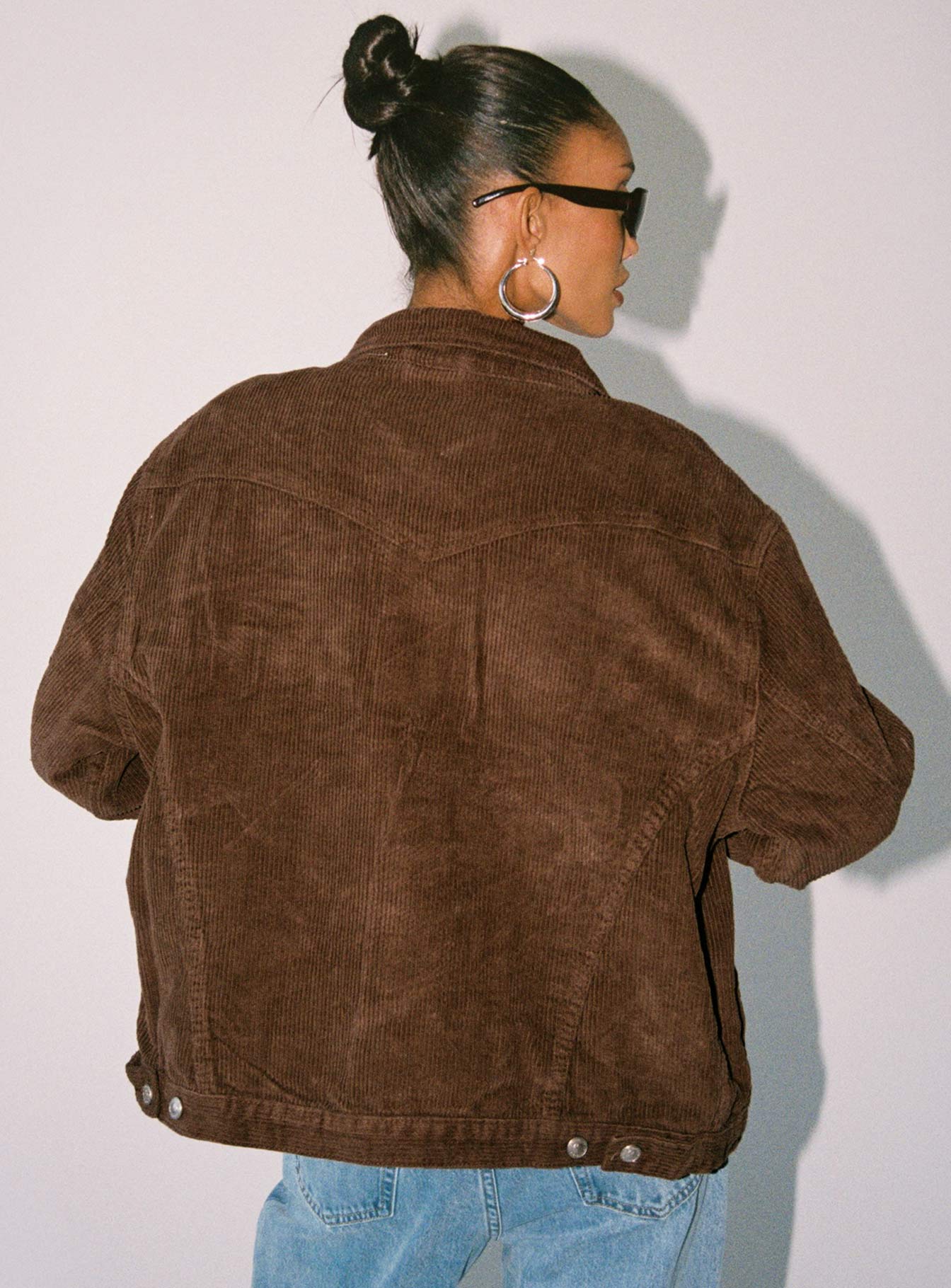 Western Cord Jacket Brown