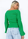 Eliza Sweater Green Princess Polly  Cropped 