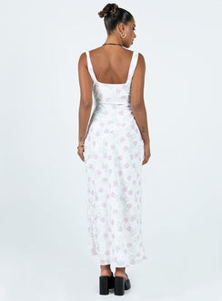 product Princess Polly High Neck  Asbyn Maxi Dress White Floral