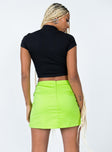 Aisha Mini Skirt Green Princess Polly  Mini 