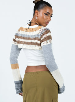 Akoonah Knit Bolero Multi Princess Polly  Cropped 