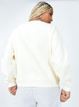 Yosemite Oversized Crewneck Sweatshirt Cream Princess Polly  regular 