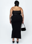 Oscar Maxi Skirt Black Curve Princess Polly  Maxi 